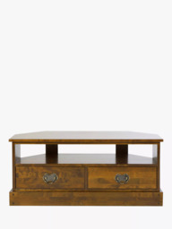 "Laura Ashley Garrat Corner TV Stand for TVs up to 50"", Dark Brown" - thumbnail 2