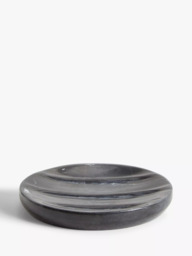 John Lewis Black Marble Soap Dish - thumbnail 1