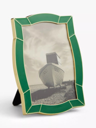 "John Lewis Enamel & Metallic Edge Photo Frame, 4 x 6"" (10 x 15cm), Green" - thumbnail 1