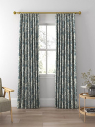 GP & J Baker Jewel Indienne Made to Measure Curtains or Roman Blind, Blue/Sand - thumbnail 3