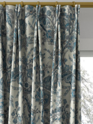 GP & J Baker Jewel Indienne Made to Measure Curtains or Roman Blind, Blue/Sand - thumbnail 4