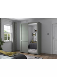John Lewis Marlow 150cm Mirrored Sliding Door Wardrobe - thumbnail 2