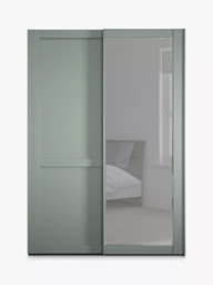 John Lewis Marlow 150cm Mirrored Sliding Door Wardrobe - thumbnail 3