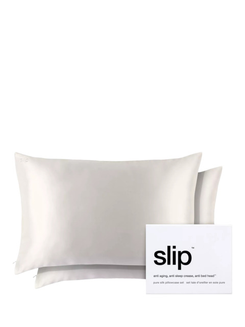 Slip® Pure Silk Queen Pillowcase Duo, White - image 1