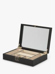 WOLF Palermo Leather Jewellery Box, Medium - thumbnail 3