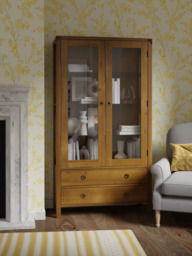 Laura Ashley Balmoral 2 Door 2 Drawer Display Unit, Honey - thumbnail 3