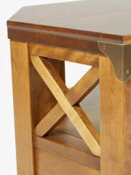 Laura Ashley Balmoral 2 Drawer Corner TV Unit, Honey - thumbnail 3