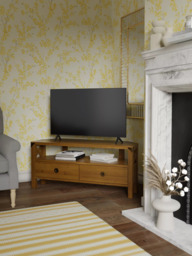 Laura Ashley Balmoral 2 Drawer Corner TV Unit, Honey - thumbnail 6