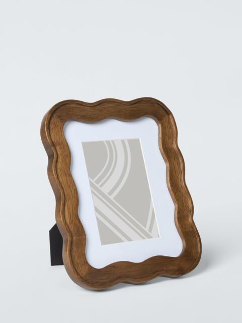 John Lewis Wiggle Wood Photo Frame & Mount, Walnut Finish - image 1