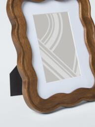 John Lewis Wiggle Wood Photo Frame & Mount, Walnut Finish - thumbnail 2