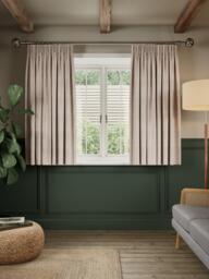 John Lewis Pure Cotton Herringbone Pair Lined Pencil Pleat Curtains - thumbnail 5
