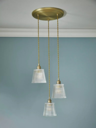 Laura Ashley Callaghan 3 Pendant Cluster Light, Antique Bronze - thumbnail 2