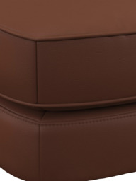 John Lewis Barbican Leather Footstool, Light Leg - thumbnail 6