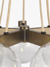 John Lewis Modern Lux Bubble 5 Pendant Ceiling Light, Satin Bronze - thumbnail 6