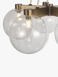 John Lewis Modern Lux Bubble 5 Pendant Ceiling Light, Satin Bronze - thumbnail 3