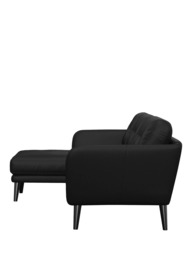 John Lewis Arlo LHF Chaise Leather Sofa, Dark Leg - thumbnail 3