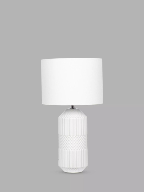 Pacific Meribel Glazed Table Lamp, White - image 1