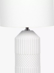 Pacific Meribel Glazed Table Lamp, White - thumbnail 3