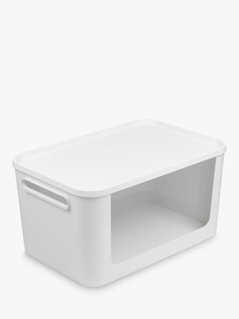 SmartStore Module Storage Box with Lid, 55L, White - image 1