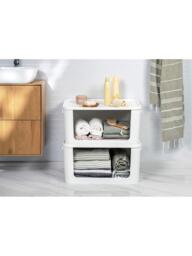 SmartStore Module Storage Box with Lid, 55L, White - thumbnail 3