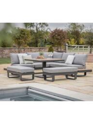 Bramblecrest Brooklyn 10-Seater Square Garden Sofa Set, Anthracite - thumbnail 2