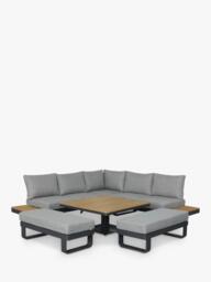 Bramblecrest Brooklyn 10-Seater Square Garden Sofa Set, Anthracite