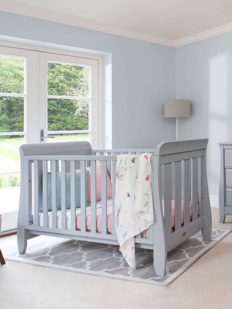 Boori Sleigh Urbane Cotbed with Mattress, Pebble by John Lewis