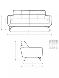 John Lewis Barbican Large 3 Seater Leather Sofa, Light Leg, Demetra Light Tan - thumbnail 2
