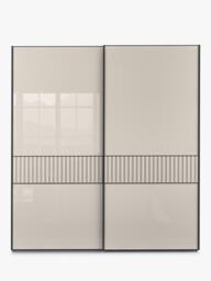 John Lewis Newlyn 2m Sliding Wardrobe with 2 Glass Doors - thumbnail 4