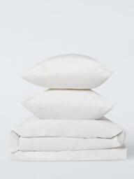 John Lewis Palm Cotton Rich Duvet Cover Set, Natural - thumbnail 5