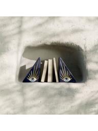 L'OBJET Lito Porcelain Bookend, Blue/Black - thumbnail 3
