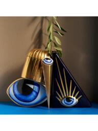 L'OBJET Lito Porcelain Bookend, Blue/Black - thumbnail 2