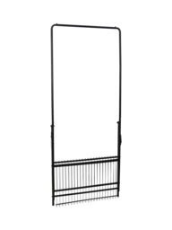 John Lewis Folding Metal Clothes Rail, Black - thumbnail 1