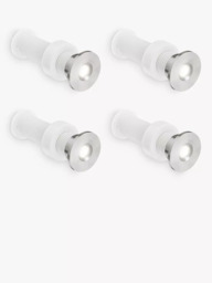 Sensio Iris LED Kitchen Round Plinth Light & Driver, Pack of 4, Natural White Light - thumbnail 2