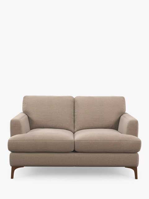 John Lewis Iona Medium 2 Seater Sofa, Dark Leg, Easy Clean Chunky Chenille Natural - image 1