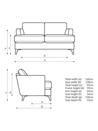 John Lewis Iona Medium 2 Seater Sofa, Dark Leg, Easy Clean Chunky Chenille Natural - thumbnail 2