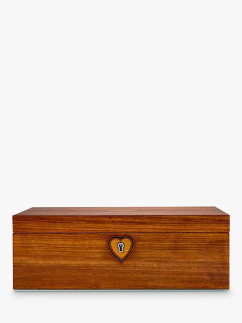WOLF Sleeping Beauty Musical Jewellery Box, Walnut Wood Veneer - image 1