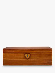 WOLF Sleeping Beauty Musical Jewellery Box, Walnut Wood Veneer