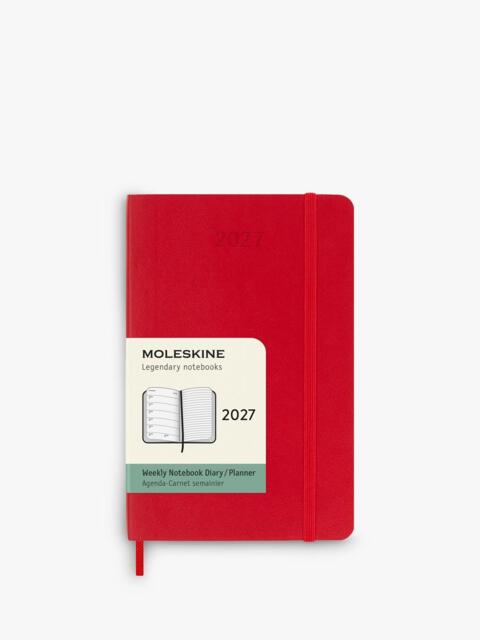 Moleskine 12 Month Weekly Notebook 2027, Soft Cover, Red - image 1