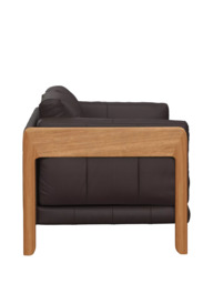 John Lewis Nest Medium 2 Seater Leather Sofa, Light Leg - thumbnail 3