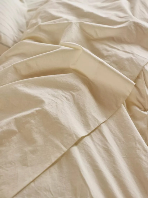 Piglet in Bed Washed Cotton Percale Flat Sheet - image 1