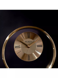 William Widdop Round Analogue Roman Numeral Mantel Clock - thumbnail 6