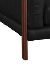 John Lewis Nest Medium 2 Seater Leather Sofa, Dark Leg - thumbnail 6