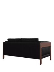 John Lewis Nest Medium 2 Seater Leather Sofa, Dark Leg - thumbnail 3