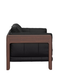 John Lewis Nest Medium 2 Seater Leather Sofa, Dark Leg - thumbnail 2