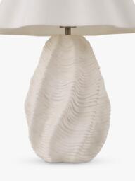 Laura Ashley Strata Ceramic Table Lamp, Ivory - thumbnail 5
