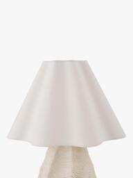 Laura Ashley Strata Ceramic Table Lamp, Ivory - thumbnail 4