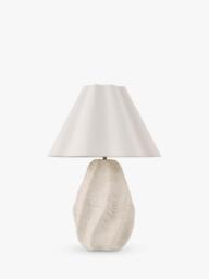 Laura Ashley Strata Ceramic Table Lamp, Ivory - thumbnail 3