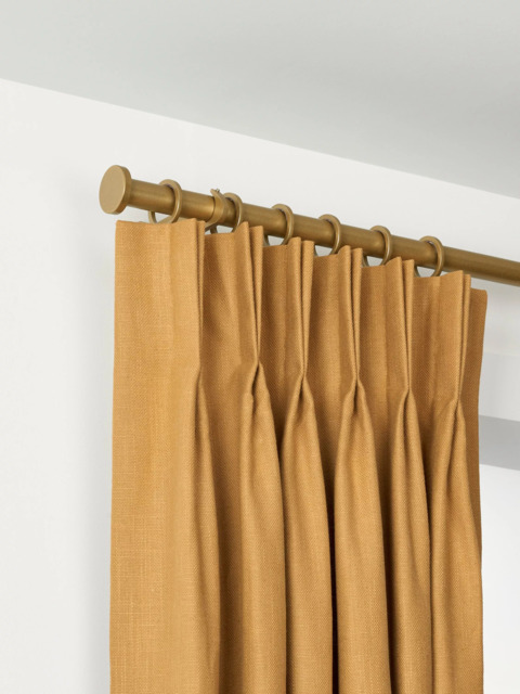 John Lewis Made to Order Select Curtain Pole with Rings and Disc Finial, Wall Fix, Dia.25mm - image 1