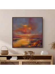John Lewis Alison Johnson 'Golden Hour' Framed Canvas Print, 84 x 84cm - thumbnail 2
